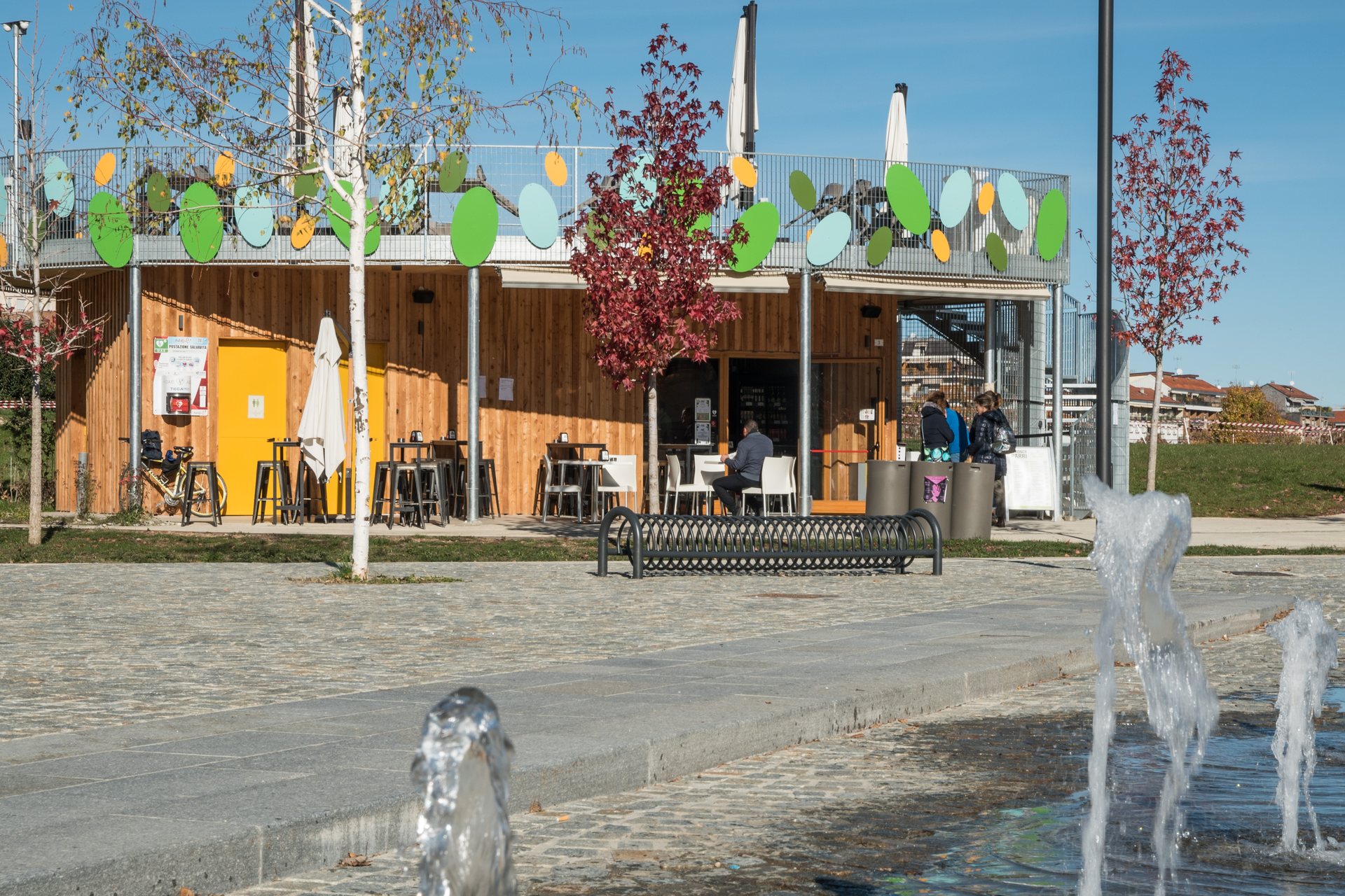 Il Chiosco Parri nel Parco Ferruccio Parri di Cuneo